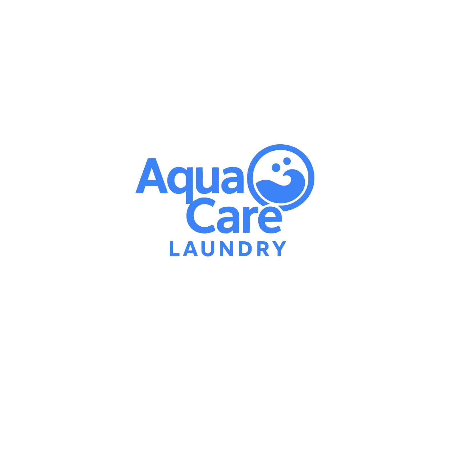 AquaCare Laundry logo created by PrimeEdge Creative