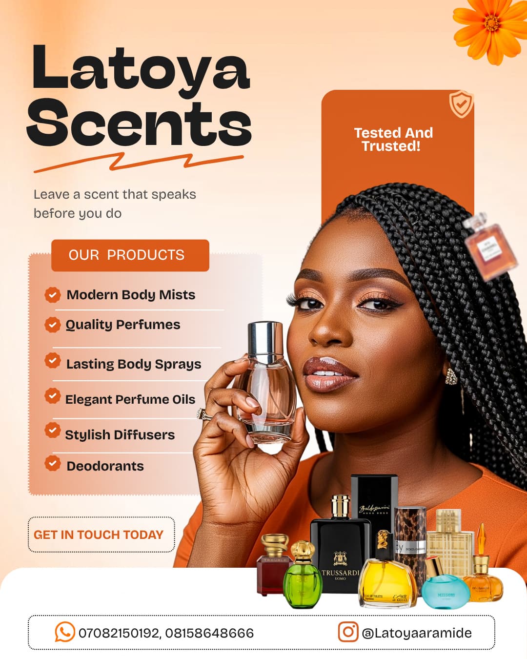 Latoya Scents portfolio design by PrimeEdge Creative