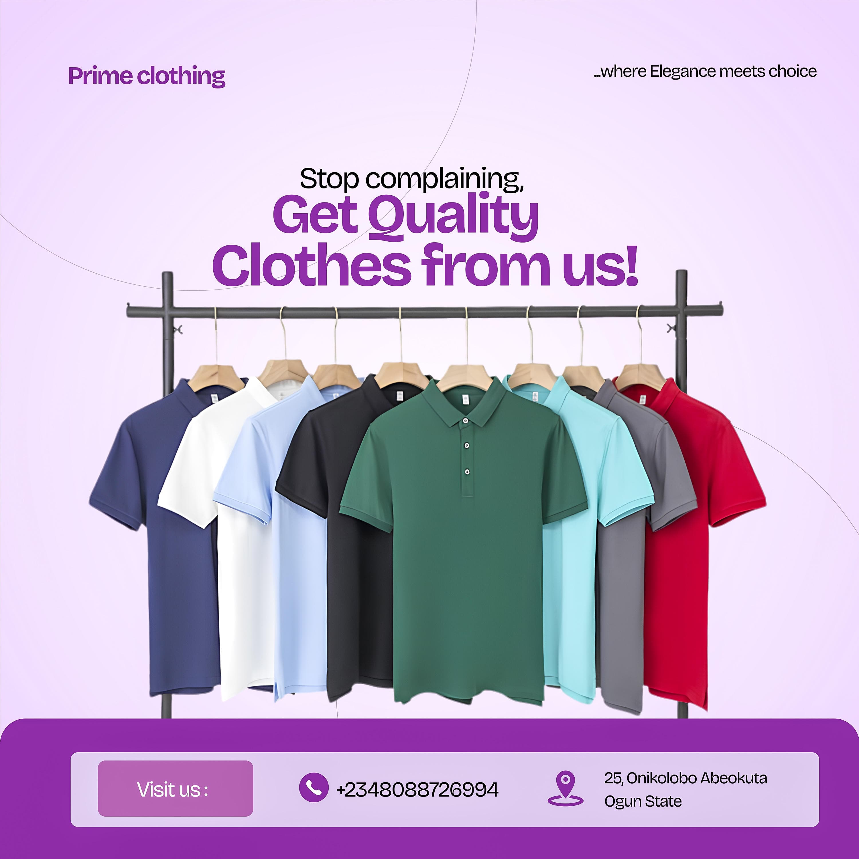 Fashion and clothing promotional Canva flyer