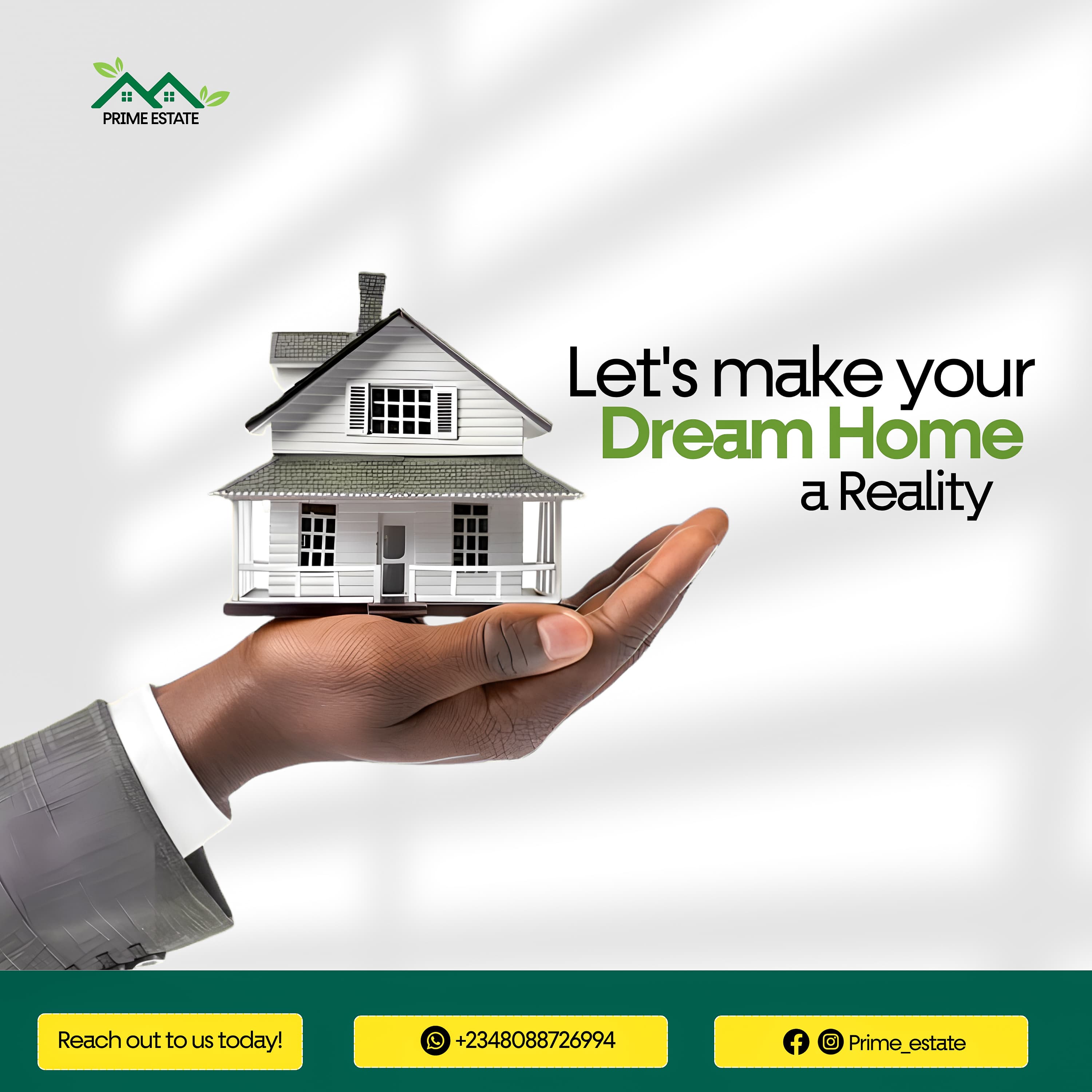 Dream home real-estate service Canva flyer