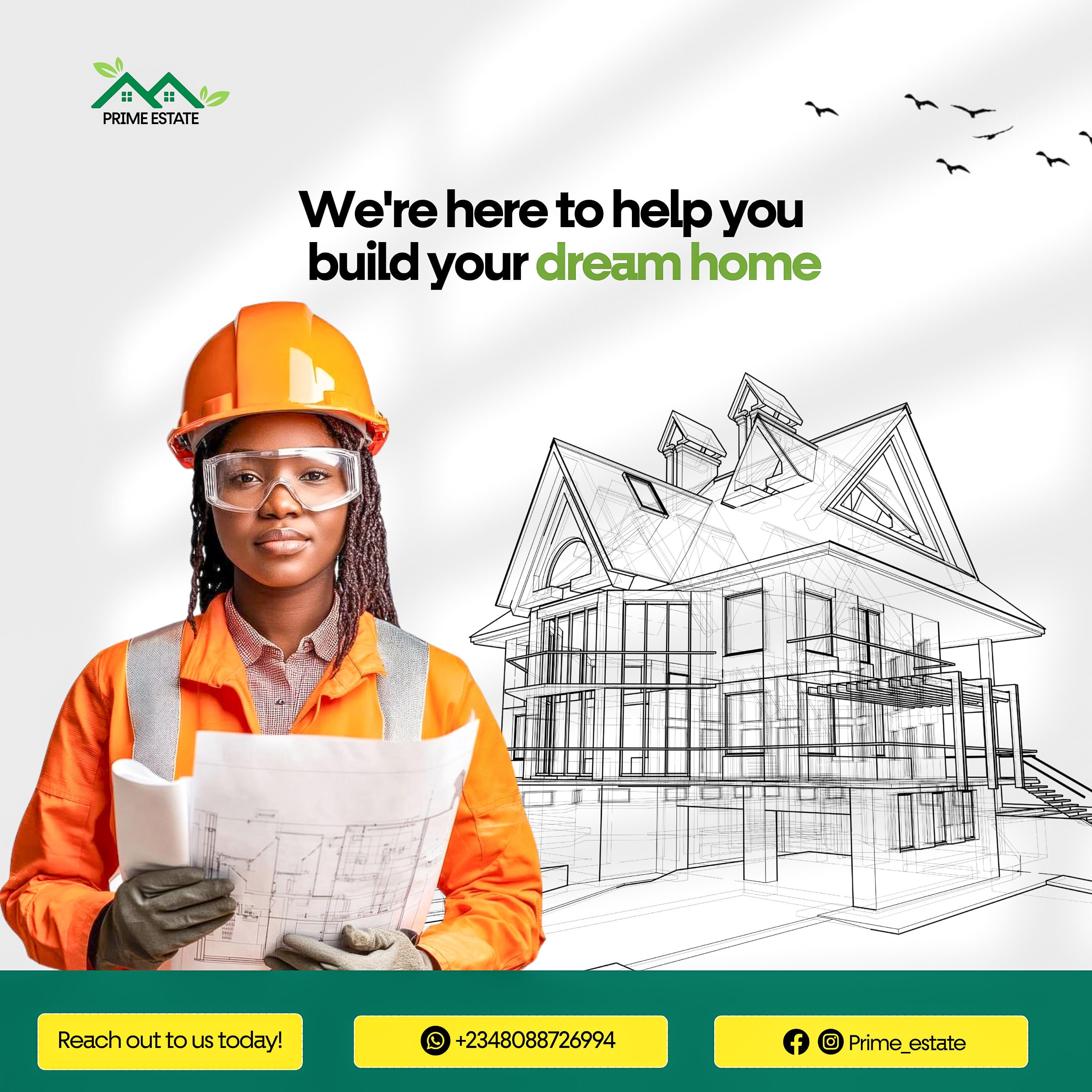 Dream home real-estate promotional Canva flyer